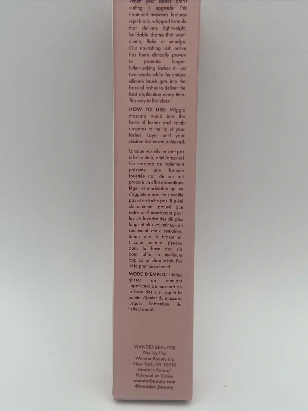 Wander Beauty Upgraded Lashes Treatment Mascara - Black